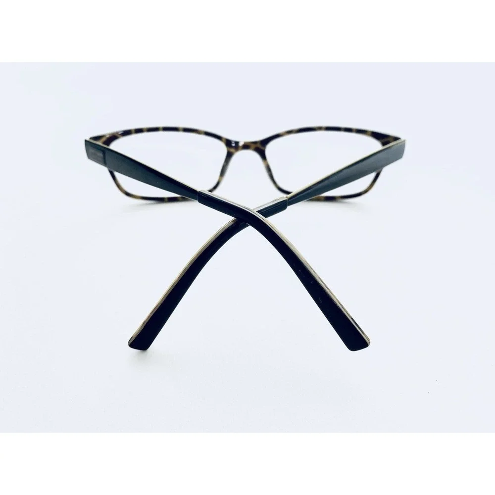 Kate Spade NY Black Leopard Cat Eye Rectangular Glasses Leanne 51 16 135